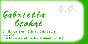 gabriella otahal business card